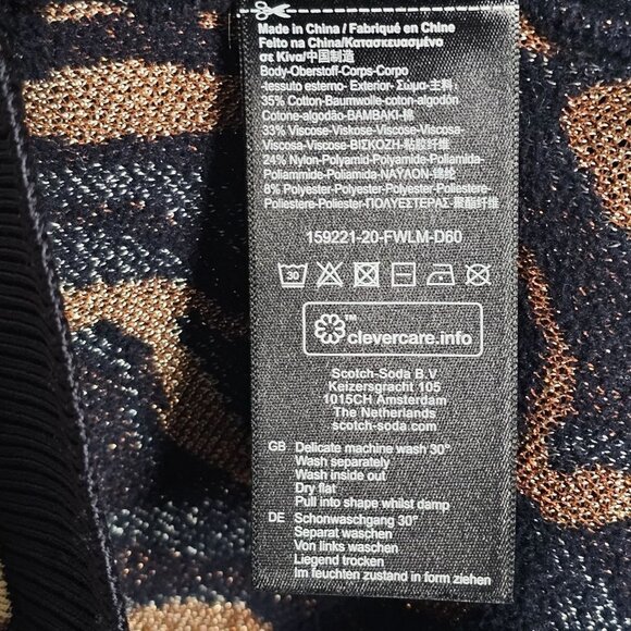 Maison Scotch & Soda Knitwear Marbled Sweater Top Multicolored Women Size Small - Picture 6 of 13